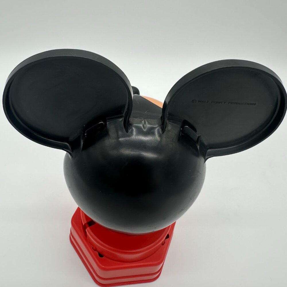 Disney 1968 Hasbro Plastic Mickey Mouse Coin Operated Bank/Gumball Machine 9" - Picture 4 of 8